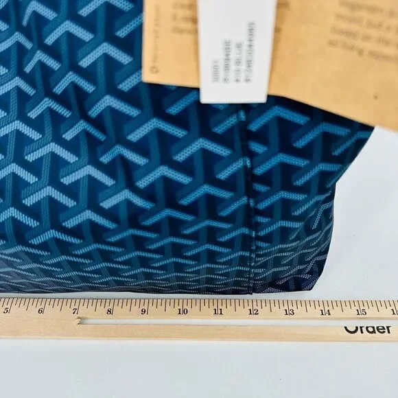 Seven Days Lifestyle & Dreams Vegan Leather BLUE Tote Large Handbag Pockets! NWT - Picture 10 of 16